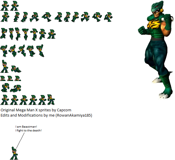 Beastman (F-Zero) Sprite Sheet by RowanAkamiya185 on DeviantArt