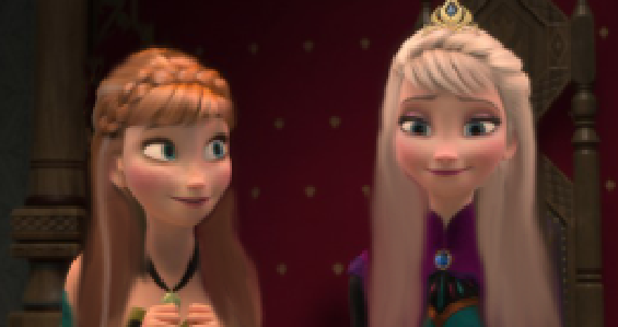 Anna and Elsa with hair down by oyeeboo on DeviantArt Anna and Elsa with hair down by oyeeboo on DeviantArt