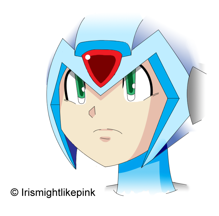 I doodled the Megaman :I