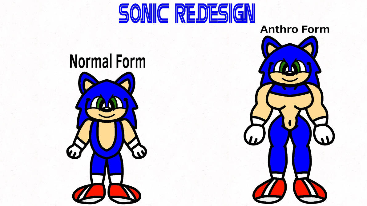 Sonic Redesign by SonicThePonyHog on DeviantArt