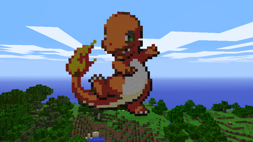 Charmander in Minecraft