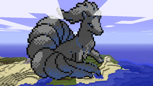 Shiny Ninetales in Minecraft