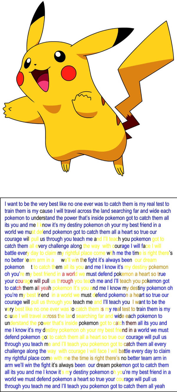 Pikachu Scripts Pikachu Text Art by basem142 on DeviantArt
