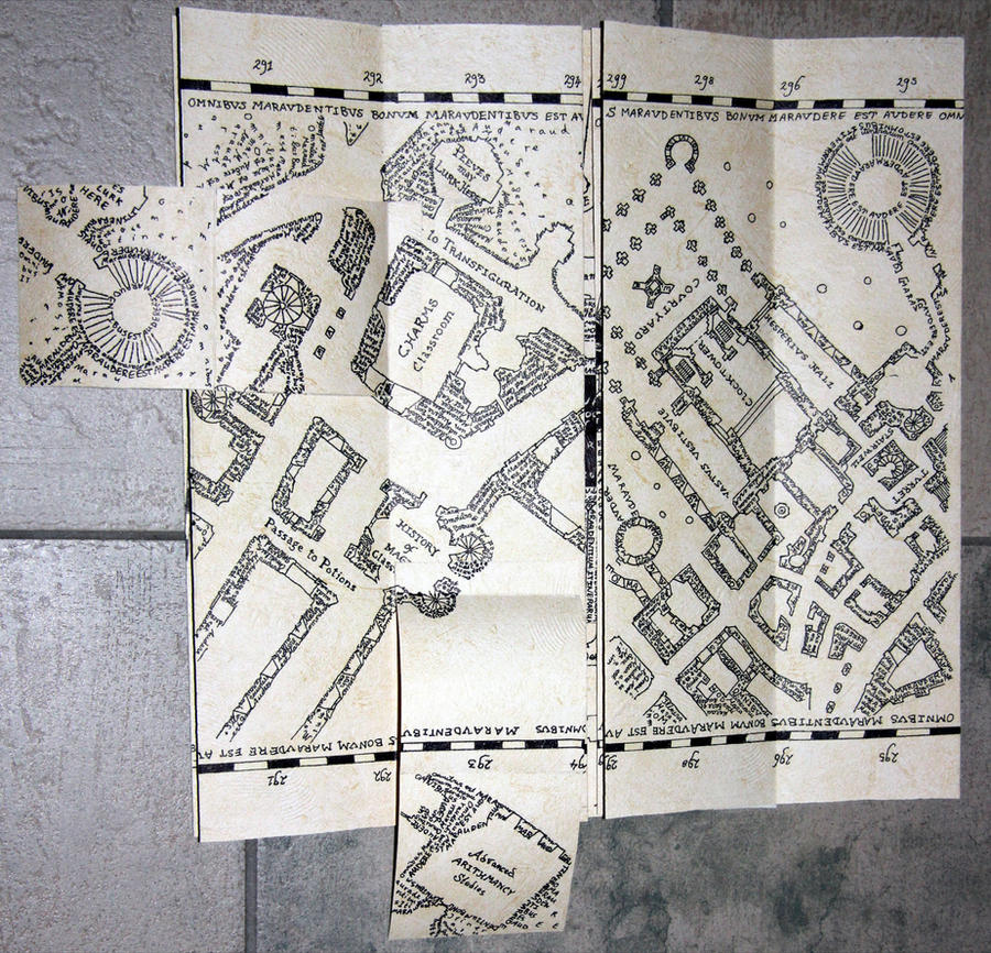 The Marauder's Map 5/11 by ManonV on DeviantArt