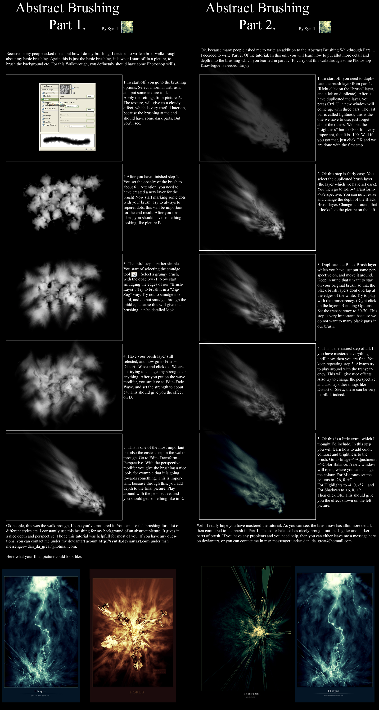 Abstract Brushing Part 1-2