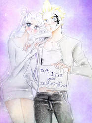 usagi tsukino and zell dincht -1 year DA