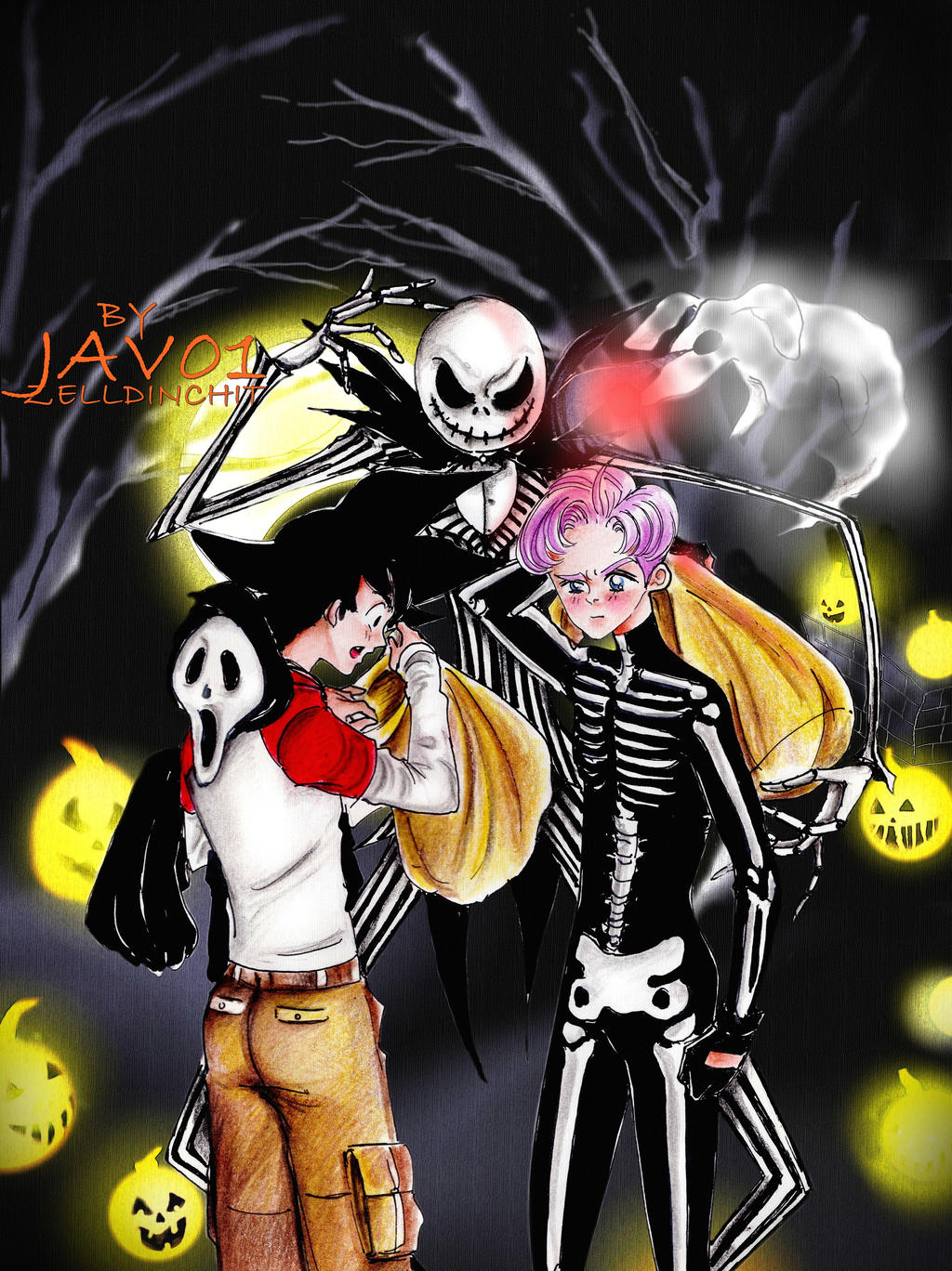 goten ,trunks and jack  - HAPPY HALLOWEEN