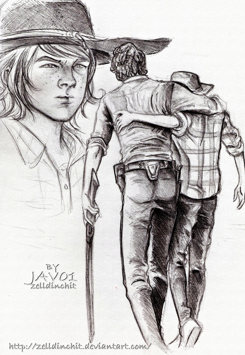 Rick and Carl TWD- season 4 (4x8) too far gone