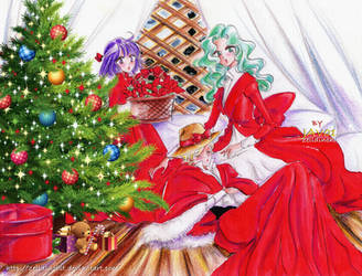 outer senshi  xmas  -  happy holidays everyone