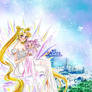 Serenity and chibiusa in Tokyo of crystal