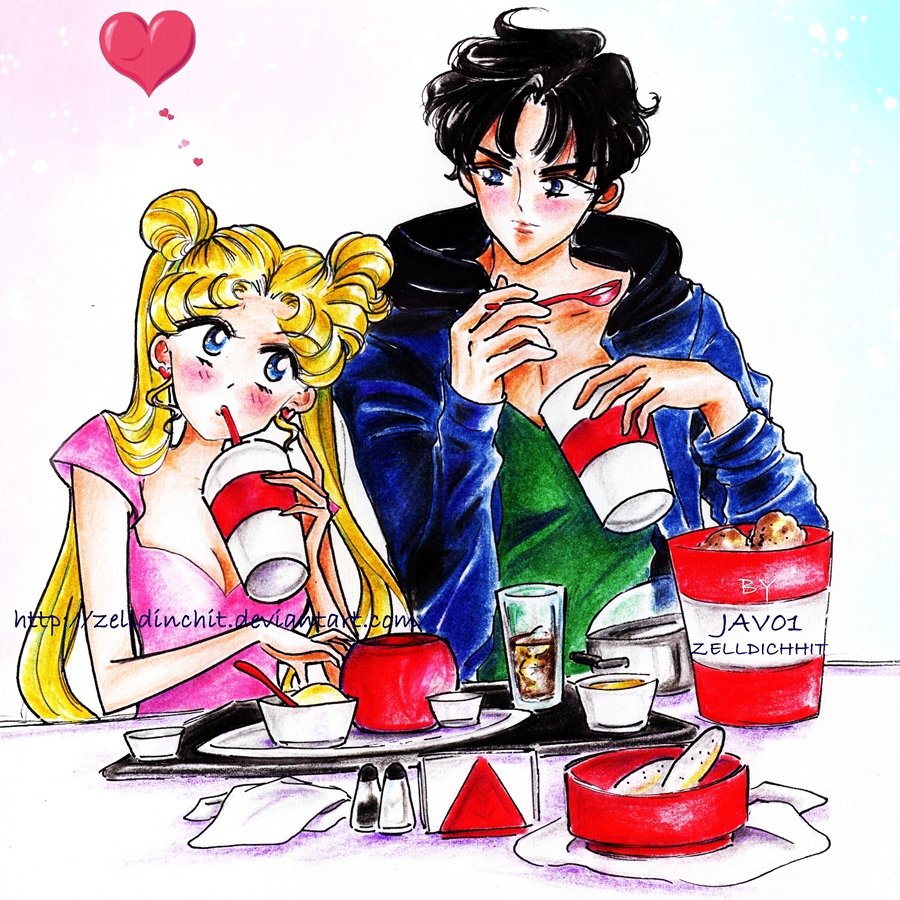 usagi and mamoru -sweet love