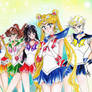 sailor moon  - inner and outer senshi