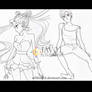 usagi - mamoru sketch - sailor moon