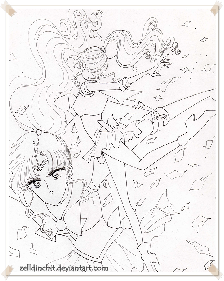 sketch sailor jupiter - huracan  de flores