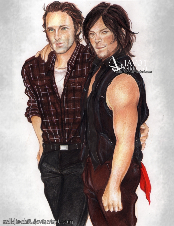 Rick and Daryl - Brothers (Rickyl)  walking dead