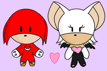 Chibi Knuckles X Rouge