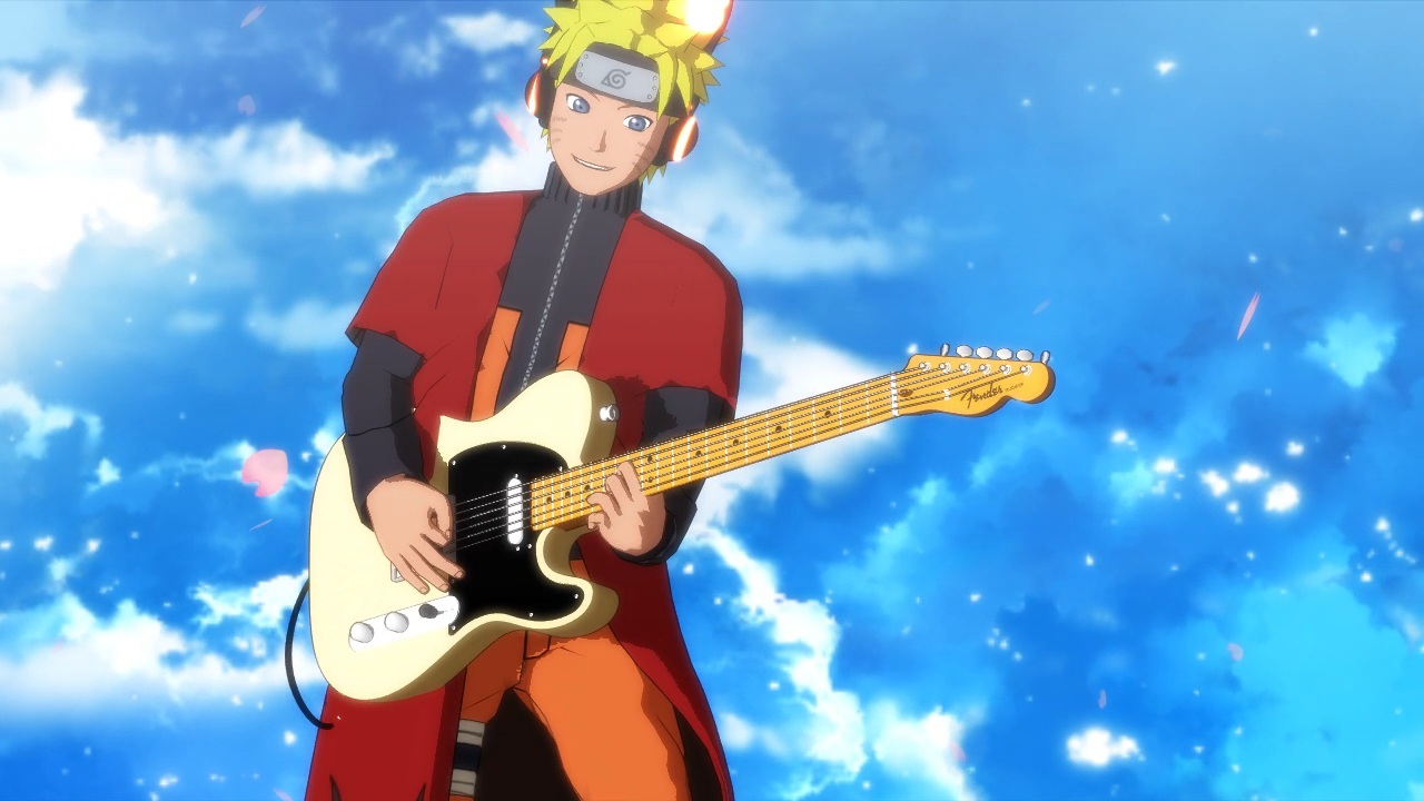 Enjoying the guitar solo