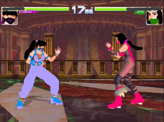 Mileena VS Jade in...DOA2 hardcore?