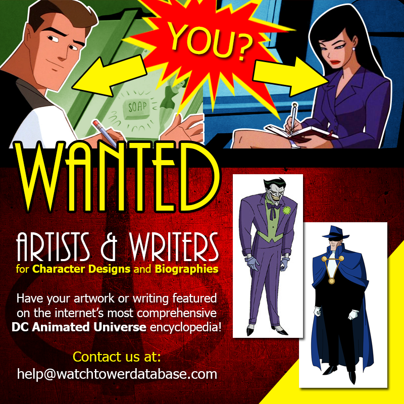 WANTED - Artists and Writers for DCAU Fan-site!