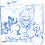 Lion-O and Wolverine sketch