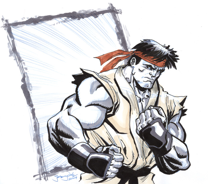 Ryu from Street Fighter sketch by thejeremydale on DeviantArt