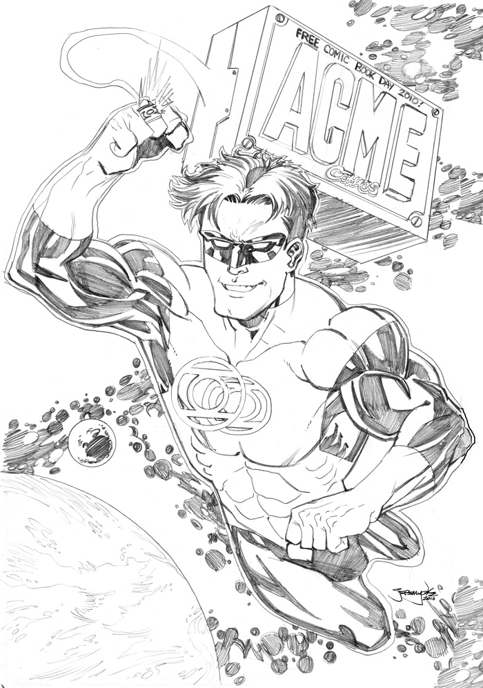 Green Lantern FCBD pencils