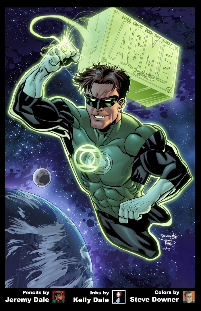 Green Lantern FCBD colors