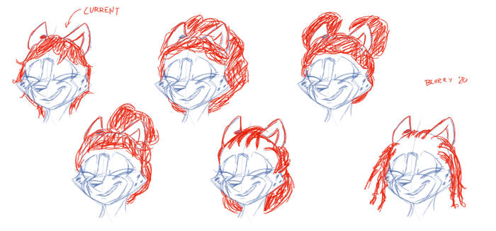 More Almy hairstyle tests