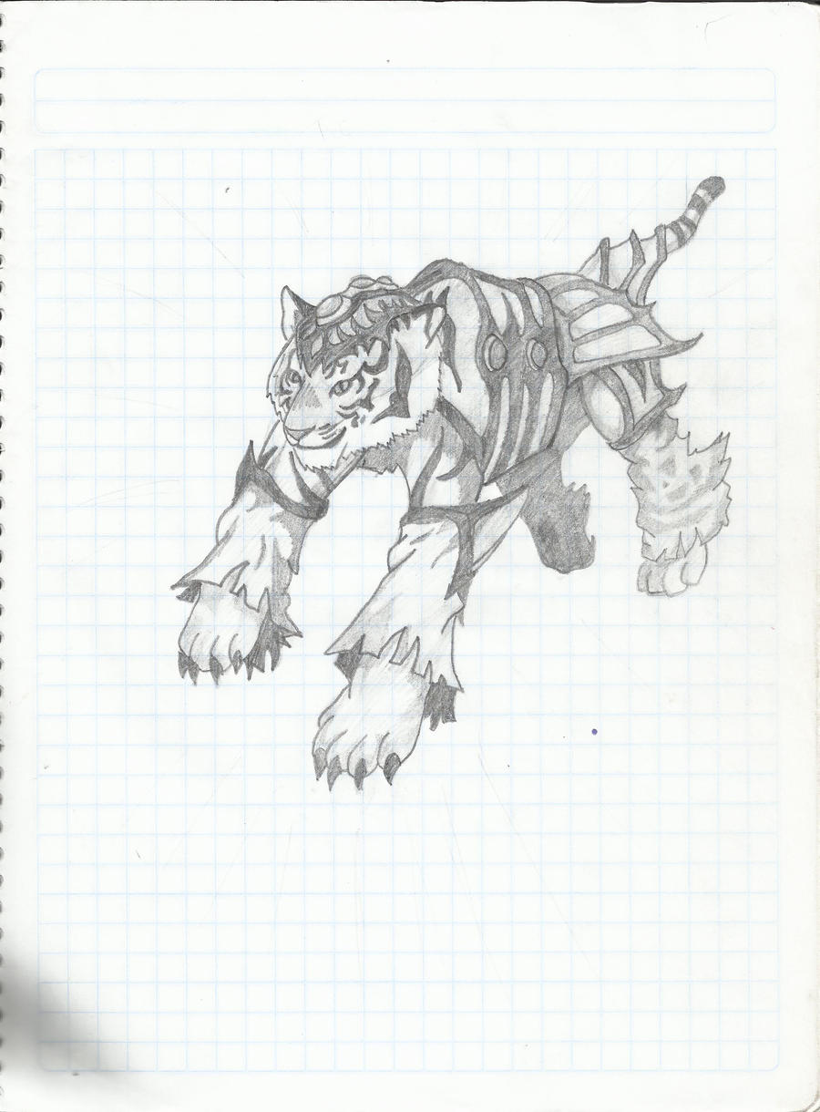 tigre con armadura