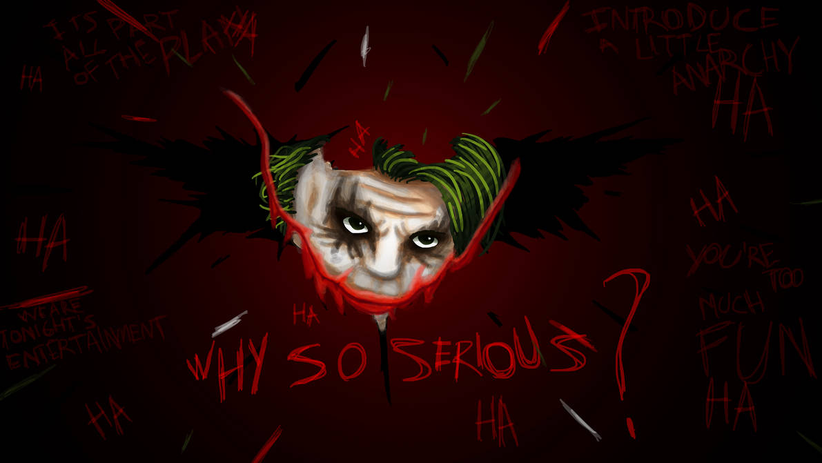 Why So Serious Wallpaper By Bluesupersonic On Deviantart