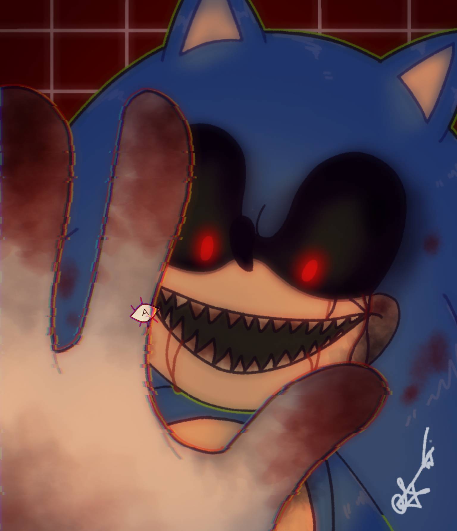 Sonic.EXE rewritten by AI by Joshua828282 on DeviantArt