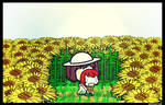 (Walfas) Middle of the sunflower field by PsyKoTMK