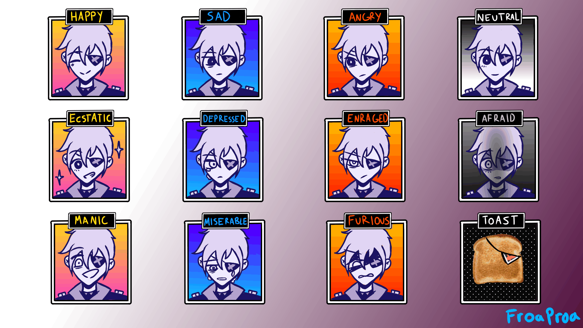 Omori Emotions Chart, How to inflict emotions and which to use