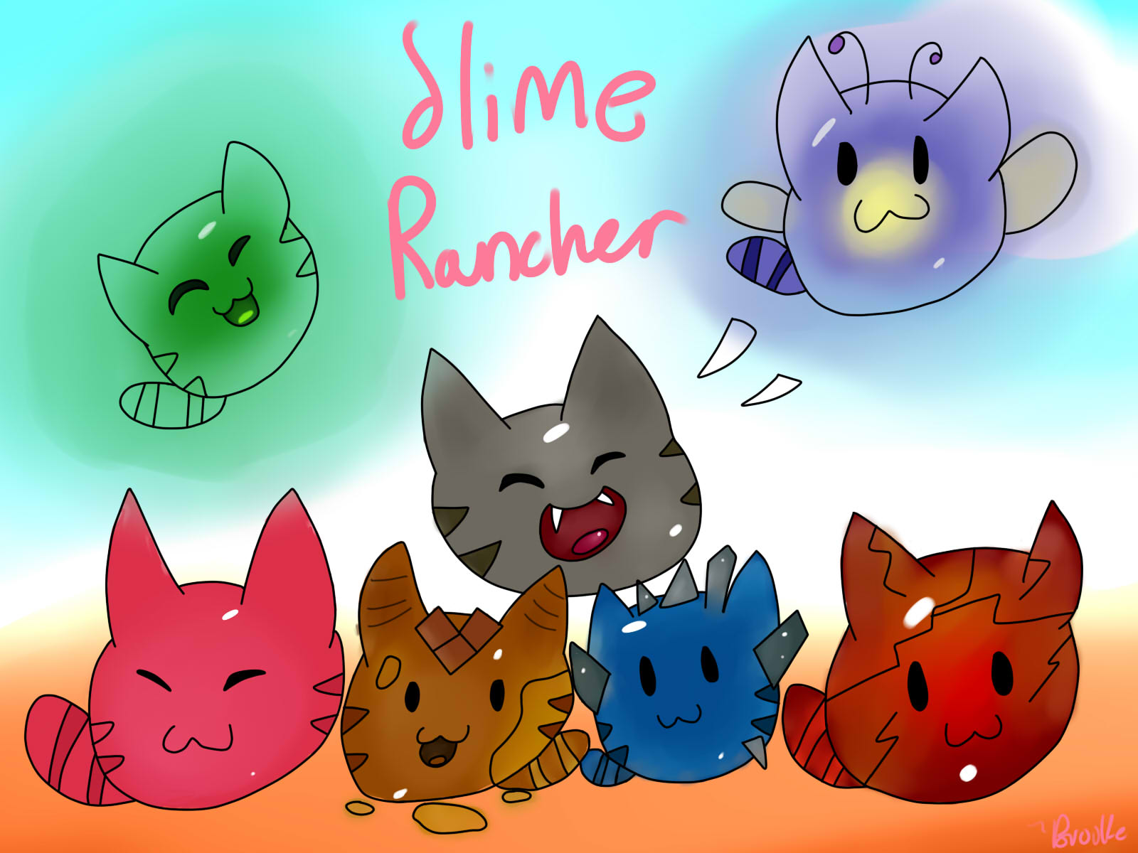 Deviantart Slime Rancher Slime Rancher- Tabby Slimes by xThatWeirdChickx on DeviantArt