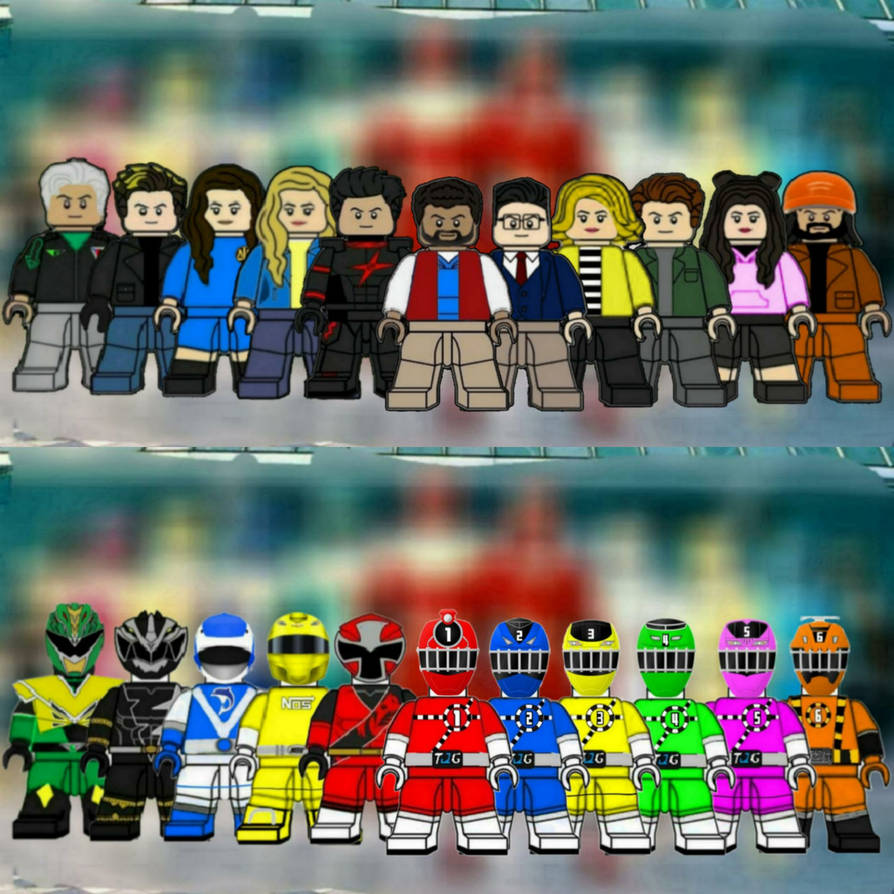 Lego Power Rangers Rail Riders Retro Rangers by Legobrickfestliv on ...