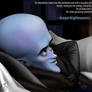 Megamind trying out Roxanne's bed