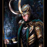Loki in acryl and gold