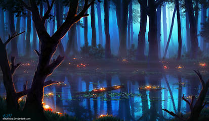 Glowing Wetlands