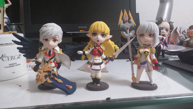 Seven knights clay art