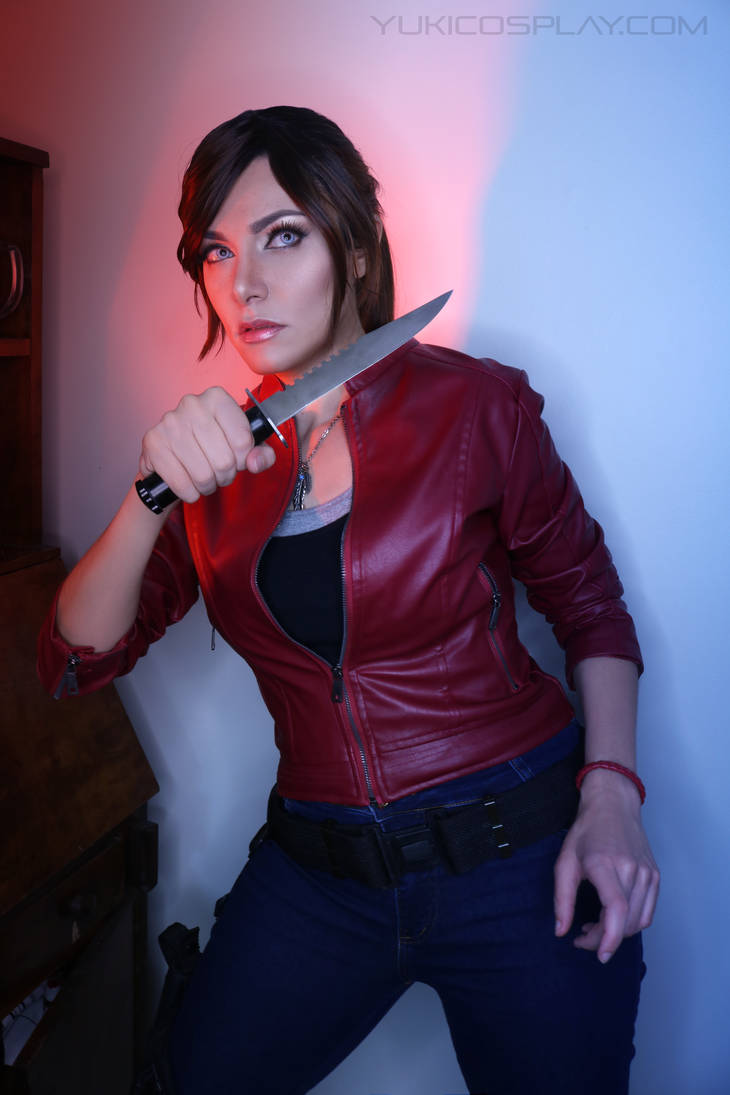 Resident Evil 2 Claire Redfield Remake Costume Leather Jacket