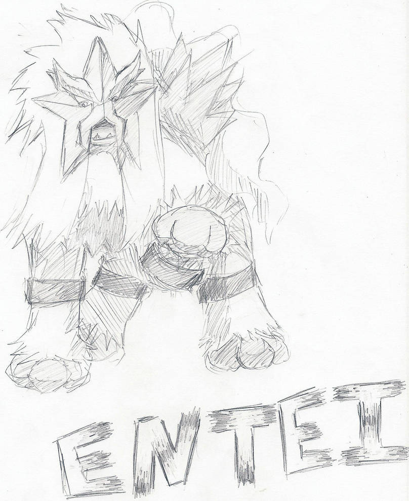 Entei by chaosWR on DeviantArt