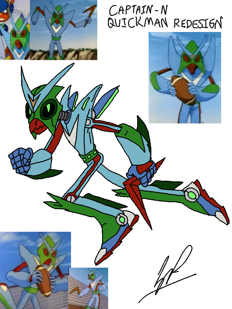 Captain N Quick Man Redesign by Zackman92 on DeviantArt