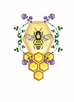 Bee Tattoo Design