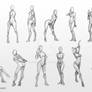 Female poses chart