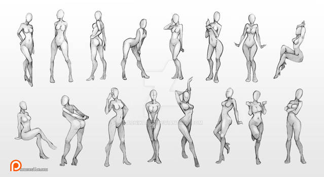 Female poses chart