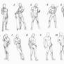 Male poses chart