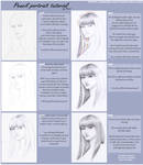 Pencil portrait tutorial by AonikaArt