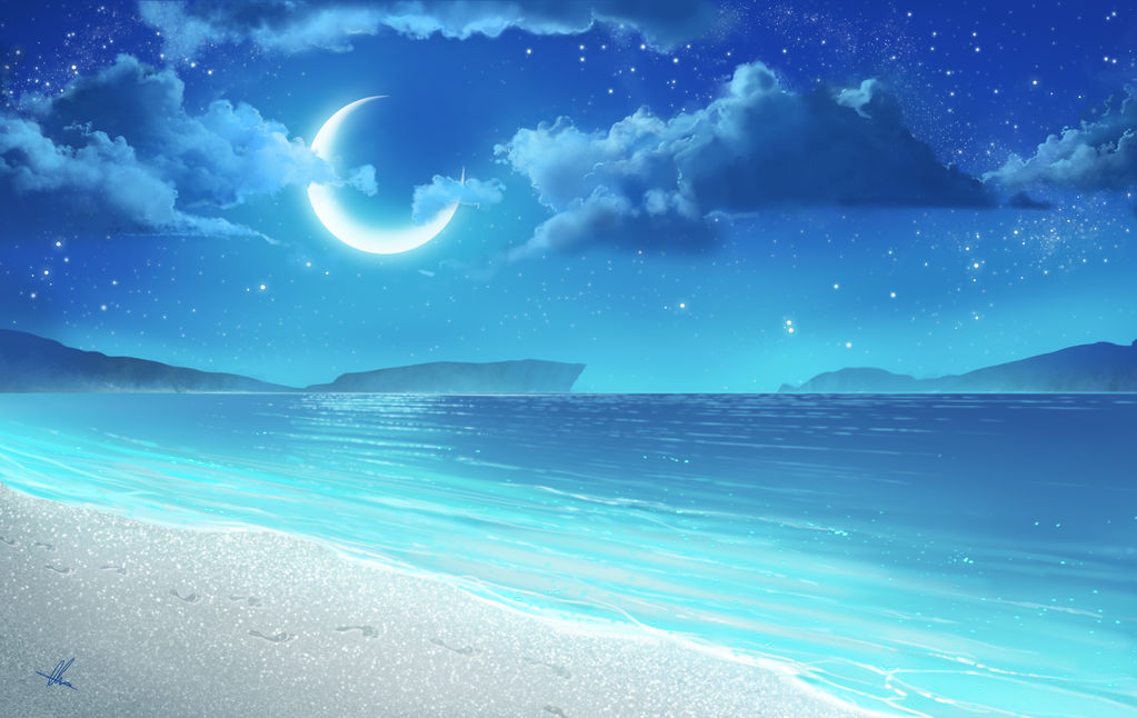 Crystal beach by AonikaArt