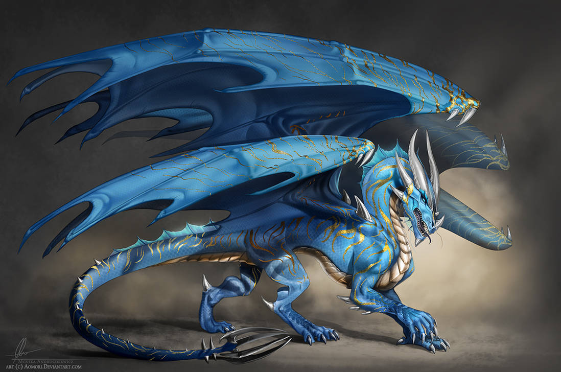Bi dragon. Дракон виверна драгон. Сэйрю Лазурный дракон. Синий дракон виверна. Дракон виверна голубая.