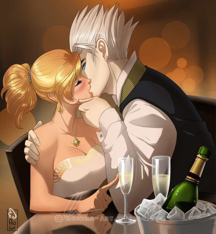 Champagne kiss